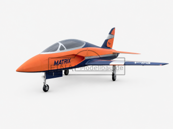 Pilot-RC Matrix 90mm EDF Foam Jet – Orange/Blau (Schema 03)