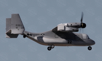 VTOL V-22 Osprey, Farbe: Dark Grey MARINES