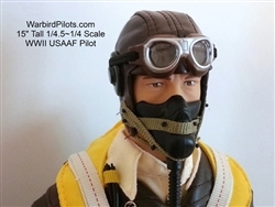 SCALE Full-Body Pilot WWII USAAF 1/4,5 or 1/4  FIGURE normal