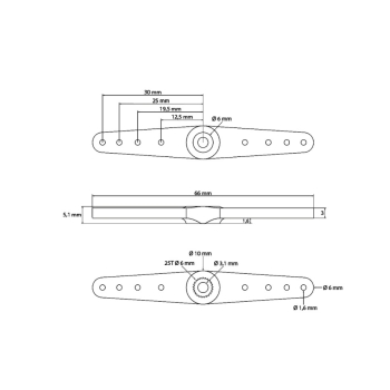 CHASERVO servo arm 0625.60