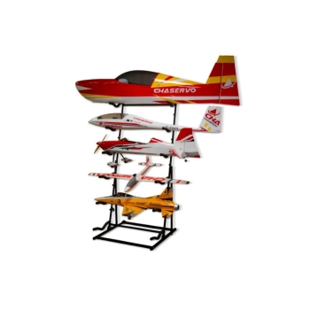 CHASERVO model stand, aluminium, black anodised, 80 cm