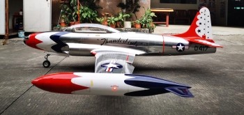 Feibao T-33 THUNDERBIRD ARF - New Metallic Look