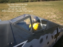 SCALE Full-Body Pilot WWII German Luftwaffe 1/5 or 1/6 - normal