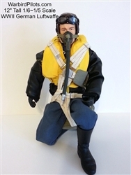 SCALE Full-Body Pilot WWII German Luftwaffe 1/5 or 1/6