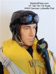 SCALE Full-Body Pilot WWII German Luftwaffe 1/5 or 1/6