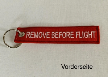 Keychain REMOVE BEFORE FLIGHT