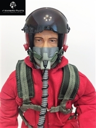 SCALE Full-Body Jet Pilot 1/4 ROT Kopf drehbar (mit Servo)