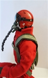 SCALE Full-Body Jet Pilot 1/8 ROT Kopf drehbar (mit Servo)
