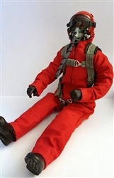SCALE Full-Body Jet Pilot 1/8 ROT Kopf drehbar (mit Servo)