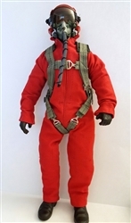 SCALE Full-Body Jet Pilot 1/8 ROT Kopf drehbar (mit Servo)