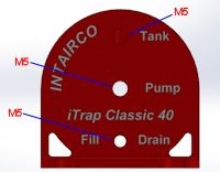 iTrap 40 Classic Pro, Barb Fittings - Suit 4mm Festo Tube