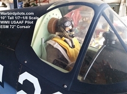 SCALE Full-Body Pilot WWII USAAF 1/8 ~ 1/7 normal