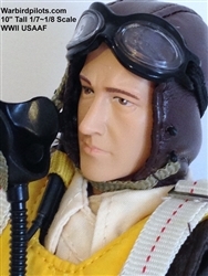 SCALE Full-Body Pilot WWII USAAF 1/8 ~ 1/7 normal