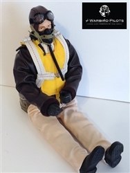 SCALE Full-Body Pilot WWII USAAF 1/8 ~ 1/7 normal