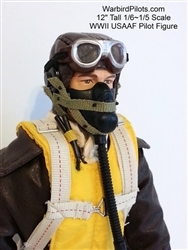 SCALE Full-Body Pilot WWII USAAF 1/5 ~ 1/6