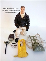 SCALE Full-Body Pilot WWII USAAF 1/5 or 1/6
