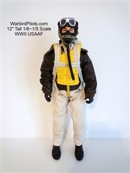 SCALE Full-Body Pilot WWII USAAF 1/5 or 1/6 FIGURE normal