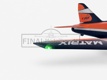 Pilot-RC Matrix 90mm EDF Foam Jet – Orange/Blau (Schema 03)