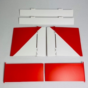 Gear door set for GLOBAL AeroFoam MB339 'red/white' - Turbine Ready