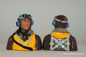 Pilotenkopf Britischer Pilot 2.Weltkrieg 1:5