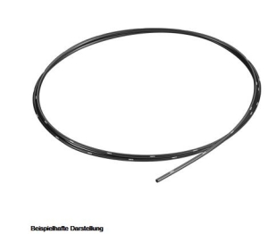 Plastic tubing 2x0,4 black