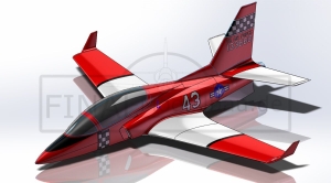 GLOBAL Viper 2.8m ARF, Farbschema 13: AIR RACE RED / WHITE