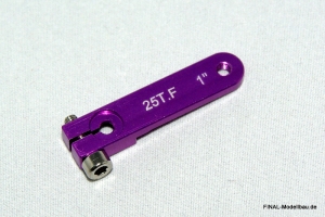Hochlast Servoarm (einseitig) für Futaba (25 Zähne) 37mm