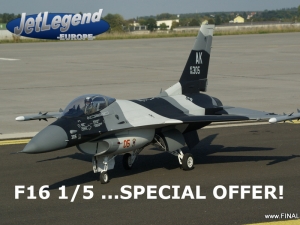 Jetlegend F-16C 1/5 PNP-Version ARTIC AGRESSOR
