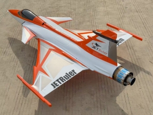 JetRuler JAS 39 Gripen 2.3 m 3D version with thrust vectoring
