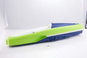 Pilot-RC Rumpfvorderteil, ohne Dekor und Elektronik für Matrix 90 mm EDF – Grün/Blau (Schema 02)