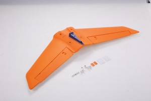 Pilot-RC Höhenleitwerk, ohne Dekor und Elektronik für Matrix 90 mm EDF – Orange/Blau (Schema 03)