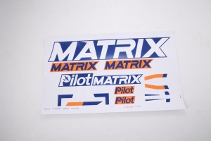 Pilot-RC Dekorbogen für Matrix 90 mm EDF – Orange/Blau (Schema 03)