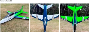 Pilot-RC Matrix 2.2m (87") with E-LDG and vector tail pipe color scheme 05