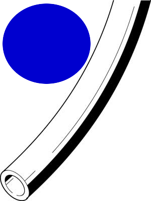 Kunststoffschlauch 4x0,75 blau