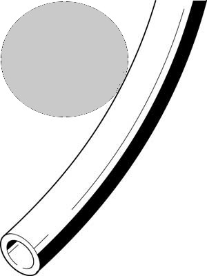 Kunststoffschlauch 4x0,75 silbermetallic