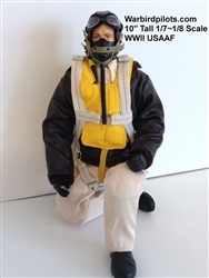 SCALE Full-Body Pilot WWII USAAF 1/8 ~ 1/7