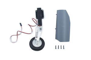 Hauptfahrwerk inklusive Fahrwerksklappe grau (L) für XFly Alpha 80mm EDF Jet