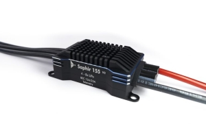 Brushless Controller YGE 155 Saphir V2 HVT, 12/25A BEC, Telemetry