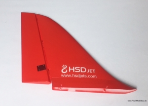 HSD SUPER VIPER Flügel Seitenruder rote Farbgebung