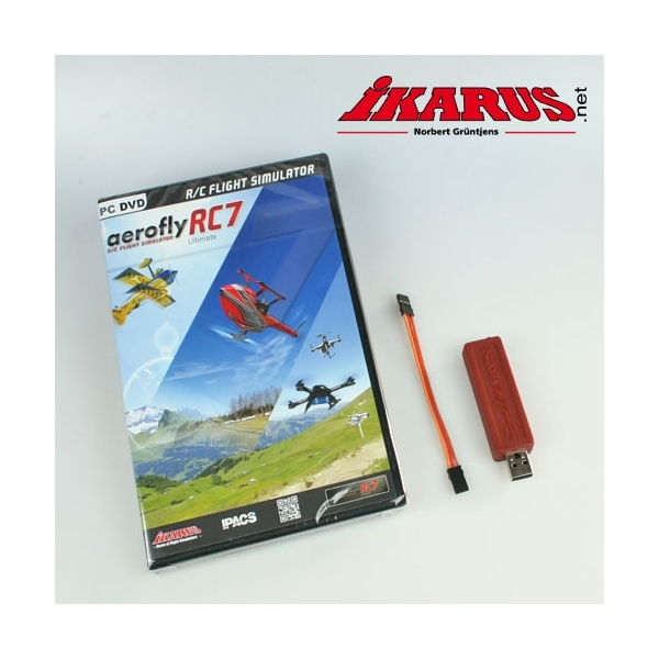 Komplettset: aeroflyRC7 ULTIMATE mit USB-Interface für Summensignal (Graupner-HoTT)
