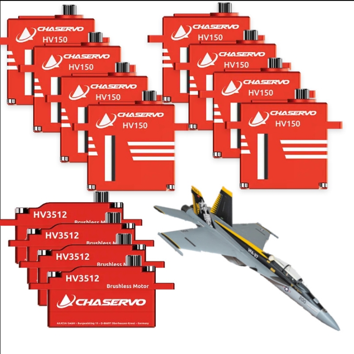 Servo-Set AeroJet F-18F von CHAServo