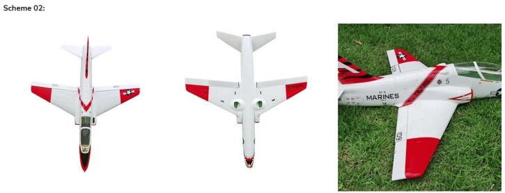 Pilot-RC BAE Hawk 1.8m (70.9″) Landing Gear Combo  color scheme 02