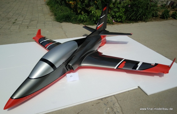 GLOBAL Viper 2.8m ARF, Farbschema 01: FORMULA ONE RED/SILVER