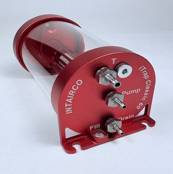 iTrap 60 Classic Pro Single Inlet, Hex Barb - Suit 6mm Festo Tube or Large Tygon, Hex Barb - Suit 4mm Festo Tube and blanking plug