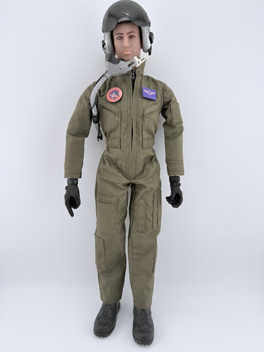 Jet Pilot Figure Scale 1:6 – Highly Detailed Cockpit Pilot green