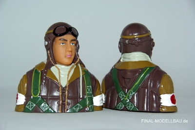 Pilotenkopf Japanischer Pilot 2.Weltkrieg 1:6