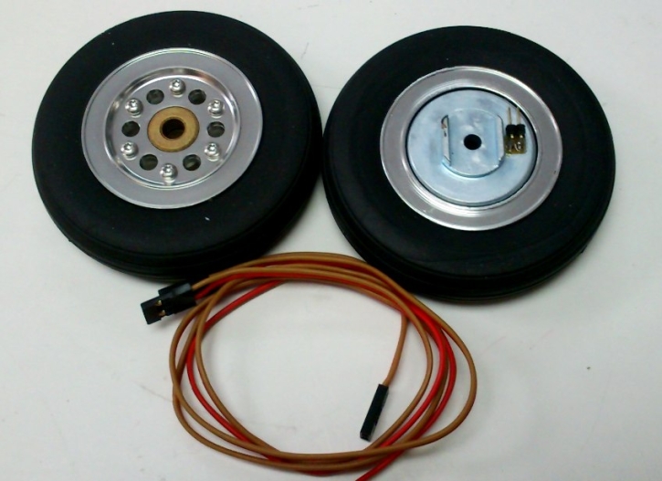 Hauptfahrwerk-Räder 78mm mit elektr. Bremse