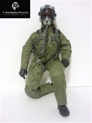 SCALE Full-Body Jet Pilot 1/4 GRÜN Kopf drehbar (mit Servo)