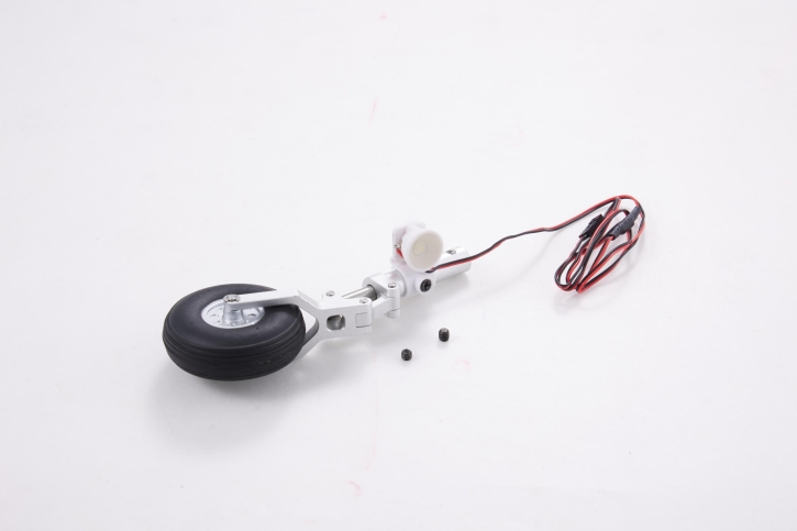 Pilot-RC Federbein Bugfahrwerk mit Rad und LED-Beleuchtung für Matrix 90 mm EDF