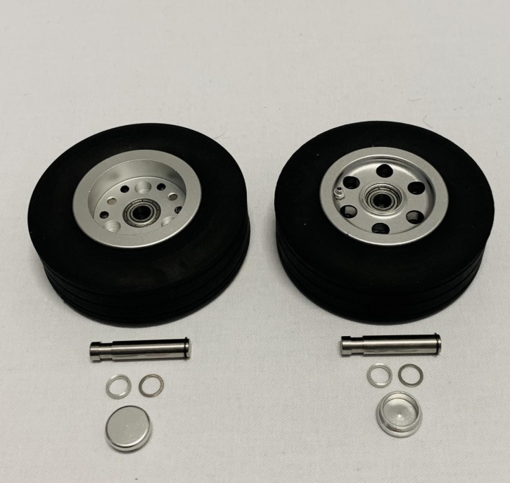 Pilot-RC wheels main landing gear 75mm (pair)